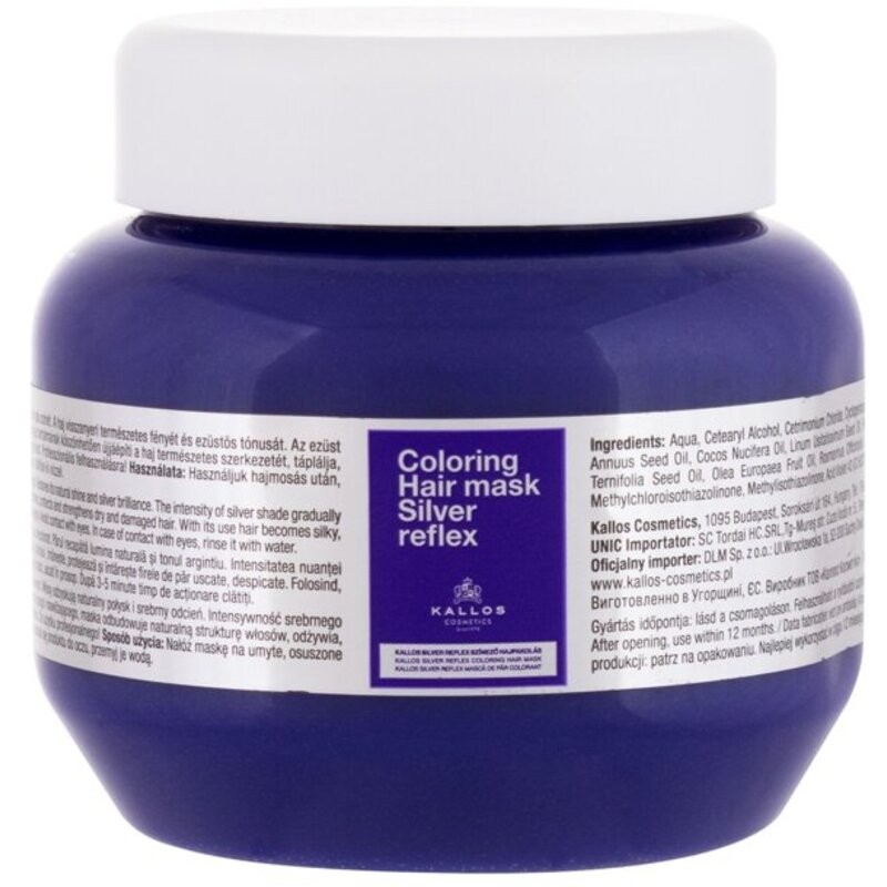 Kallos Silver Reflex Mask 275ml donna