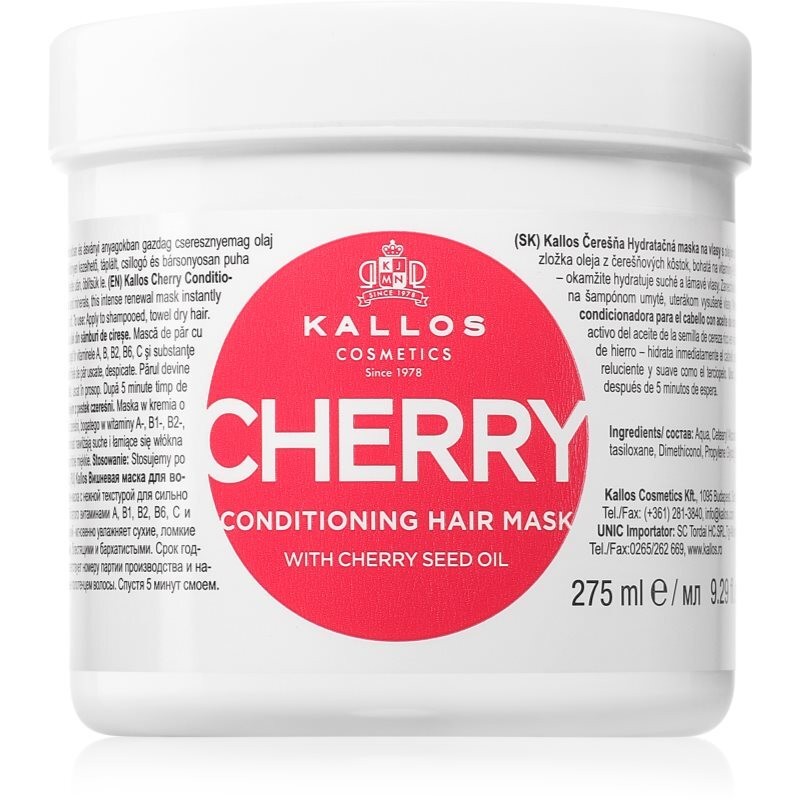 Maschera per capelli Kallos Conditioning Cherry 275ml donna