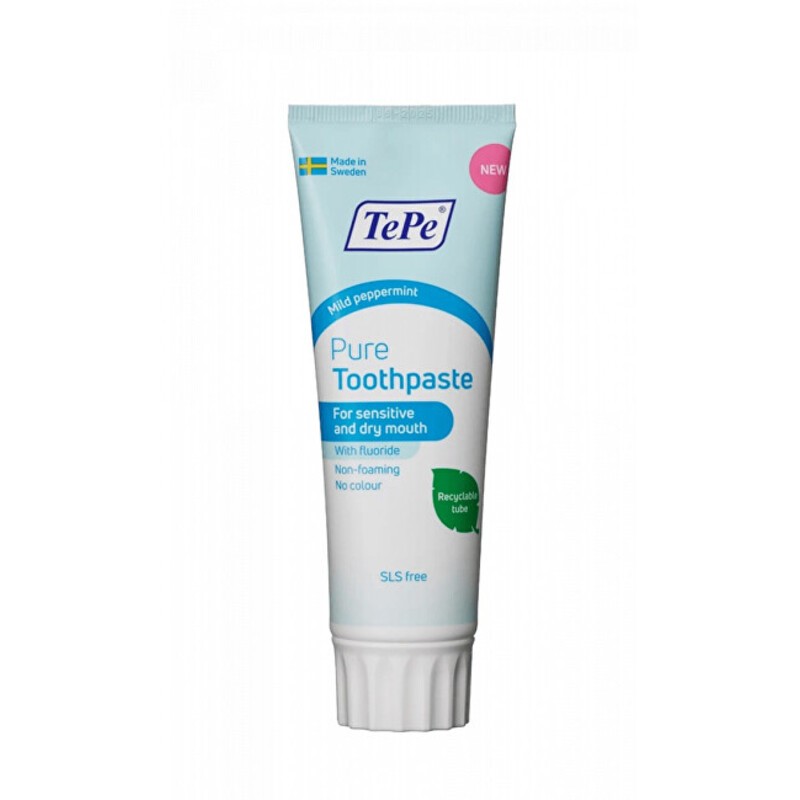 TePe Pure Toothpaste - Dentifricio al fluoro 75ml donna