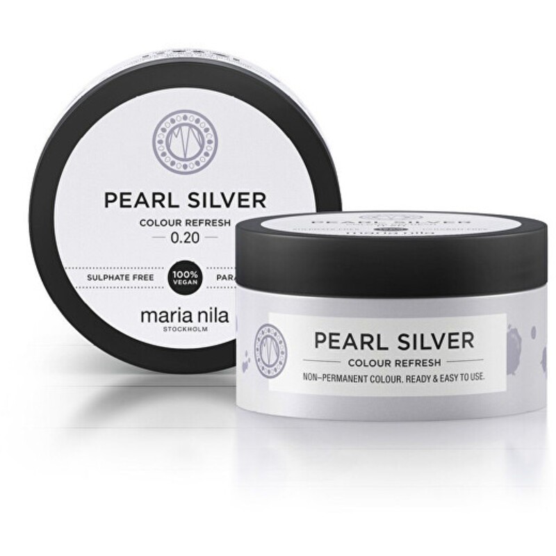 Maria Nila Maschera nutriente fine senza pigmenti coloranti permanenti Argento Perla (Maschera Rinfrescante Colore) 100ml donna