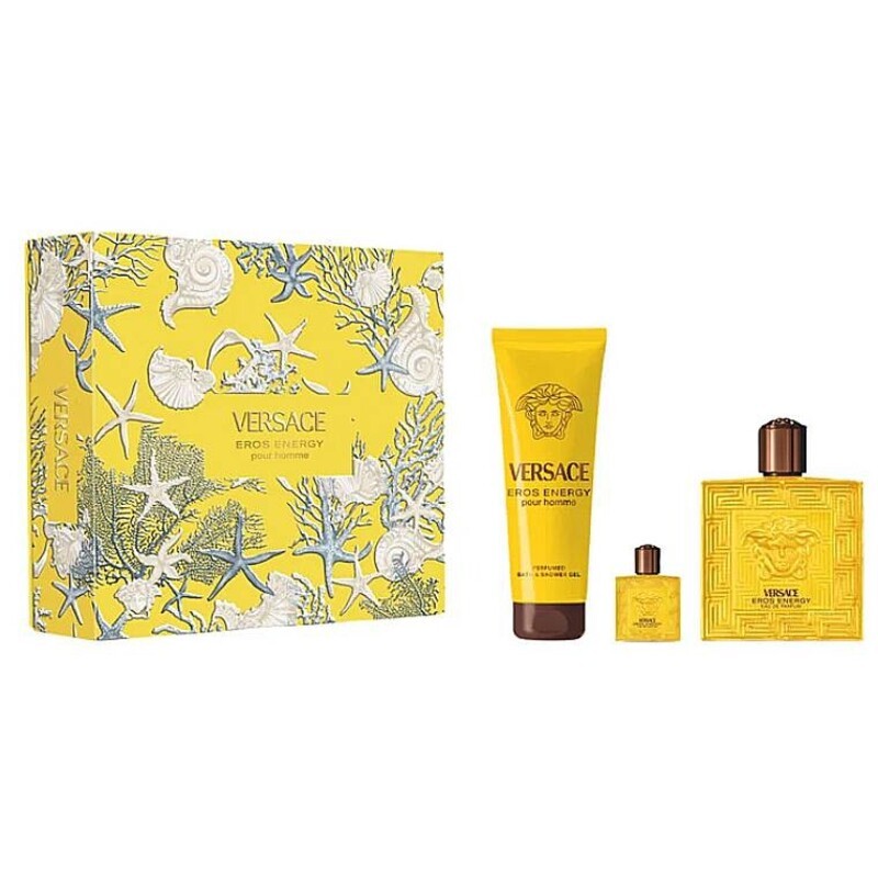 Versace Eros Energy Set regalo eau de toilette 100ml, gel doccia 150ml e miniatura eau de toilette 5ml donna