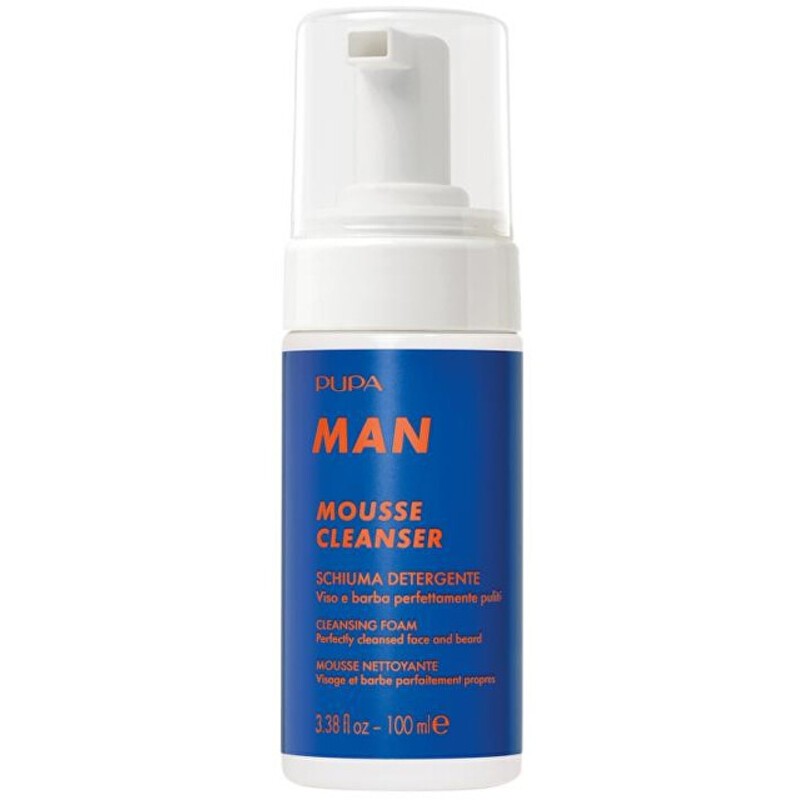 Pupa Man Cleansing Foam - schiuma detergente per viso e barba 100ml uomo