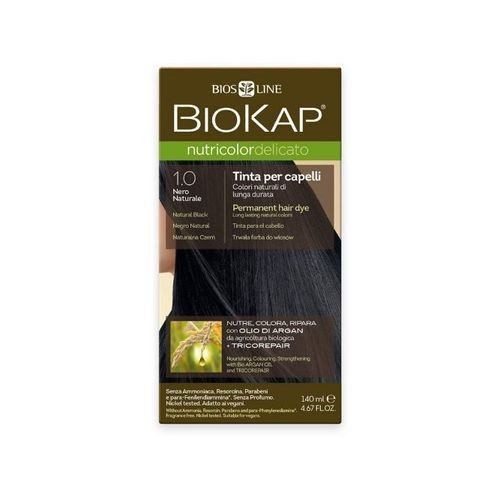 Biokap NUTRICOLOR DELICATO - Tinta per capelli - 1.00 ?ern naturale 140ml unisex