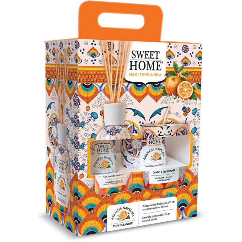 Set Sweet Home Collection Navelina Orange - Set regalo con diffusore di aromi e candela Donna