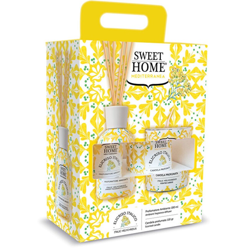 Set Sweet Home Collection Italic Helicrysus - Set regalo con diffusore di aromi e candela Donna