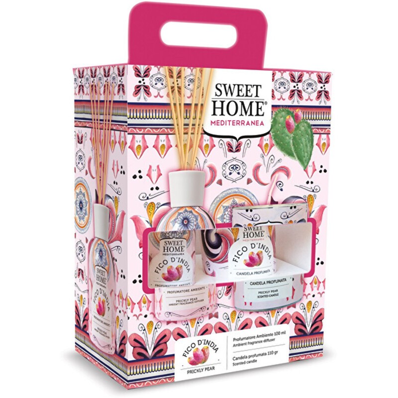 Set Sweet Home Collection Prickly Pear - Set regalo con diffusore di aromi e candela Donna
