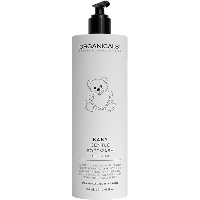 Organicals BABY Gentle Softwash (Aloe e Avena) - Gel detergente delicato per neonati 500ml donna