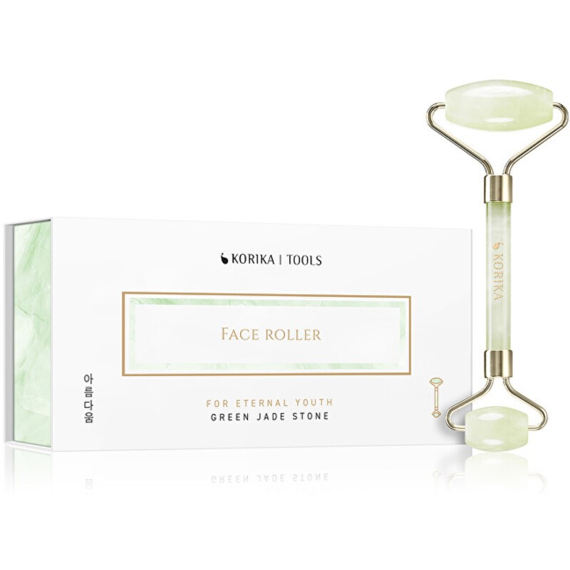 KORIKA Face Roller (verde chiaro) - Rullo per il viso in giada verde donna