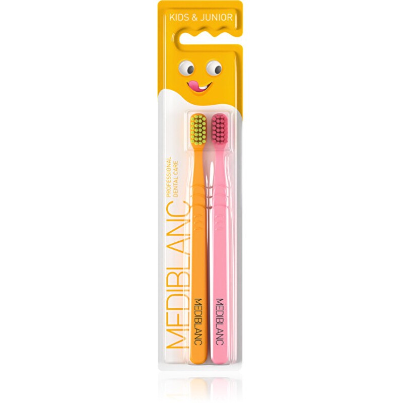 MEDIBLANC Kids Ultra Soft Oranov/R?ov - Spazzola per bambini 2 pezzi donna