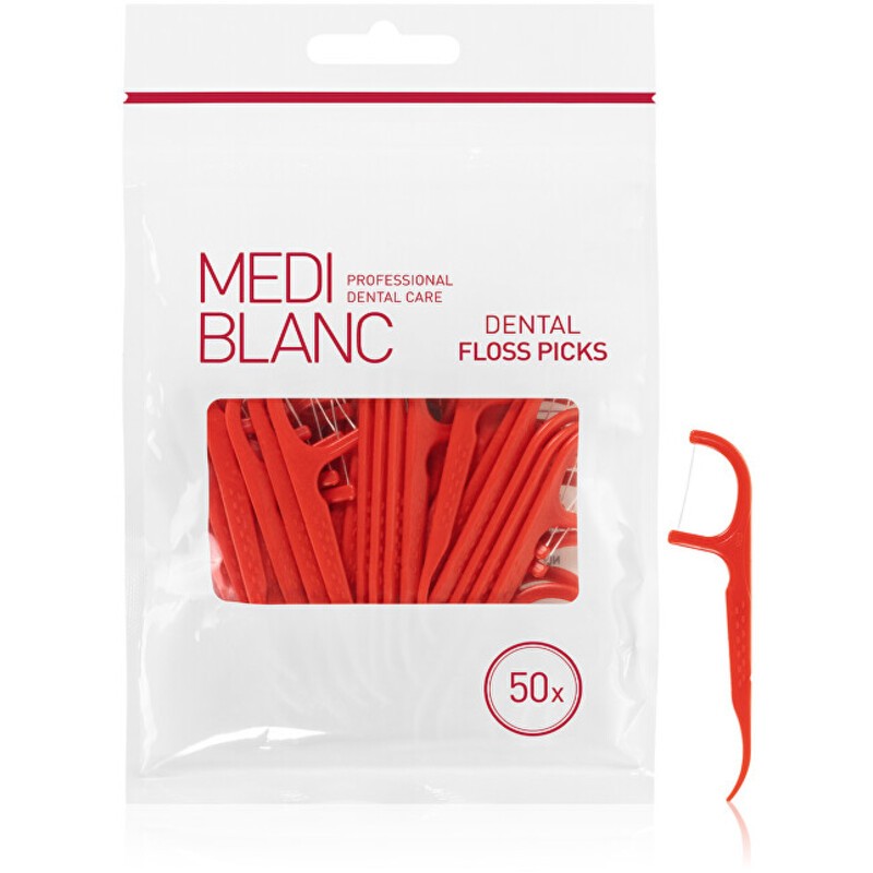 MEDIBLANC Filo interdentale con filo 50 pezzi donna