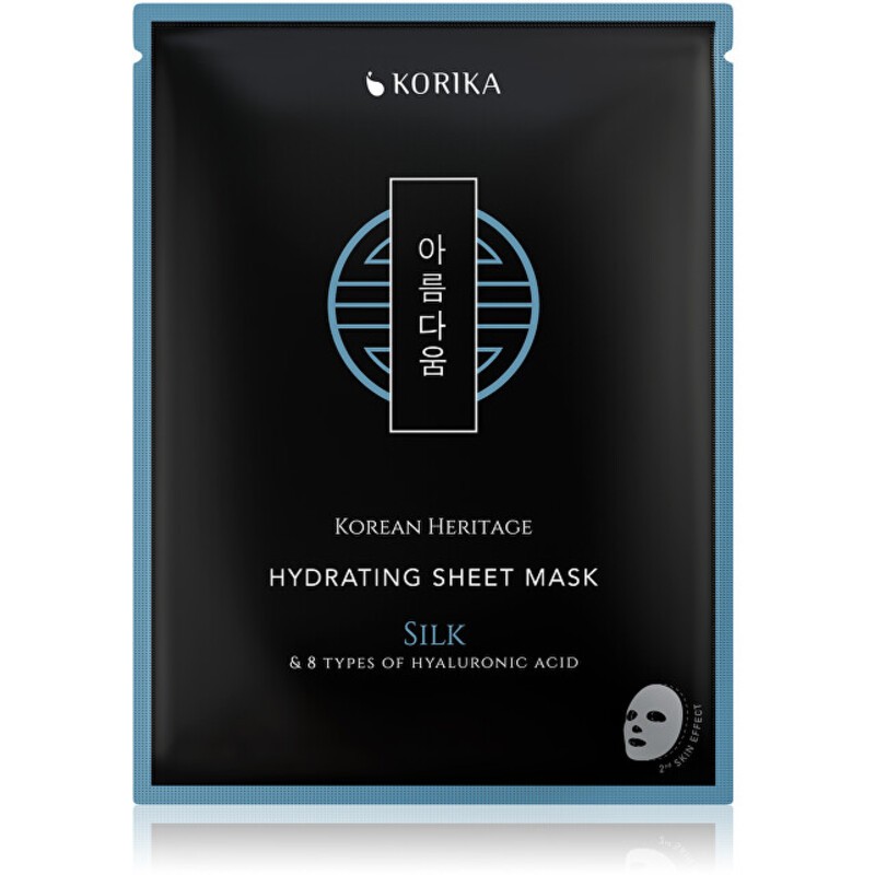 KORIKA Korea Heritage Hydrating Sheet Mask - Maschera in tessuto idratante con 8 tipi di acido ialuronico 25.0g donna
