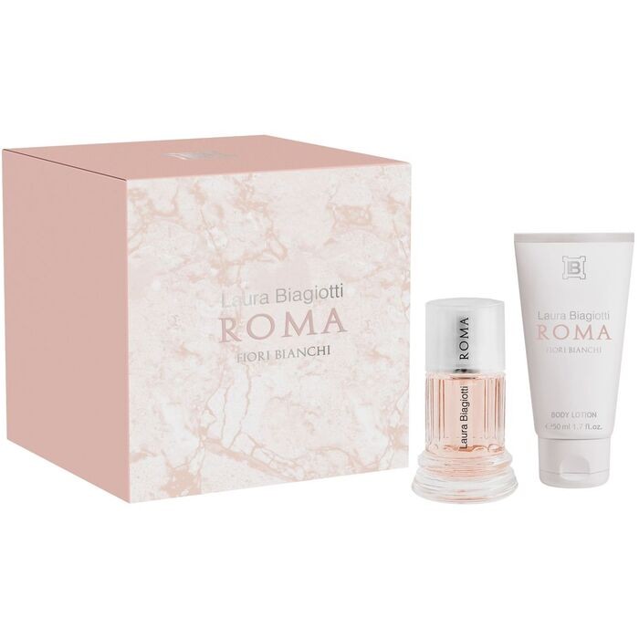 Laura Biagiotti Roma Fiori Bianchi Set regalo eau de toilette 25ml e lozione corpo 50ml donna