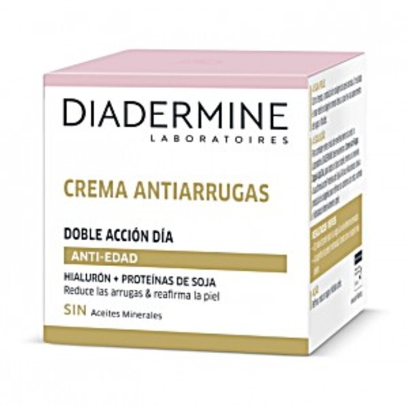 Diadermine Crema Giorno Antirughe Doppia Azione - Crema viso rinforzante da giorno 50ml donna