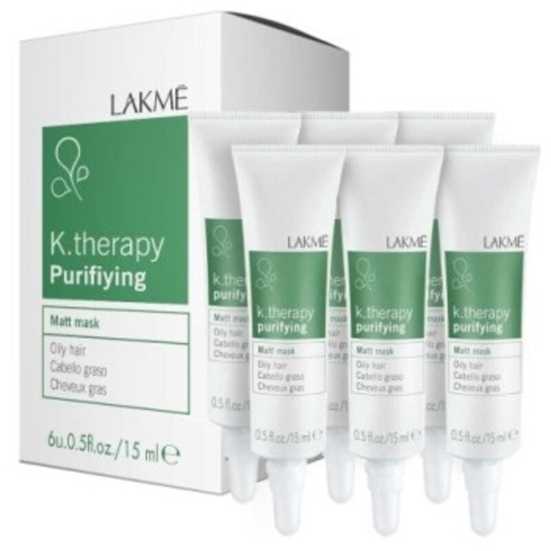 Lakmé K.Therapy Purifying Matt Mask - shampoo peeling per capelli grassi 90ml donna
