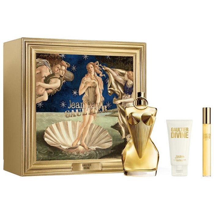 Jean Paul Gaultier Gaultier Divine Gift Set eau de parfum 100ml, eau de parfum miniature 10ml e lozione corpo 75ml donna