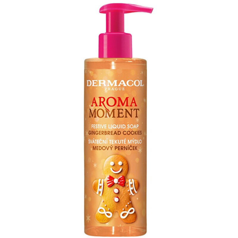 Dermacol Miele Pan di Zenzero Aroma Moment Sapone Liquido Festivo - Sapone Liquido 250ml Donna
