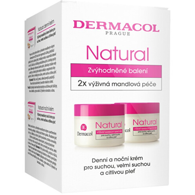 Dermacol Crema Giorno e Notte Naturale all'Mandorla Duopack - Set regalo con crema giorno e notte all'mandorla Donna