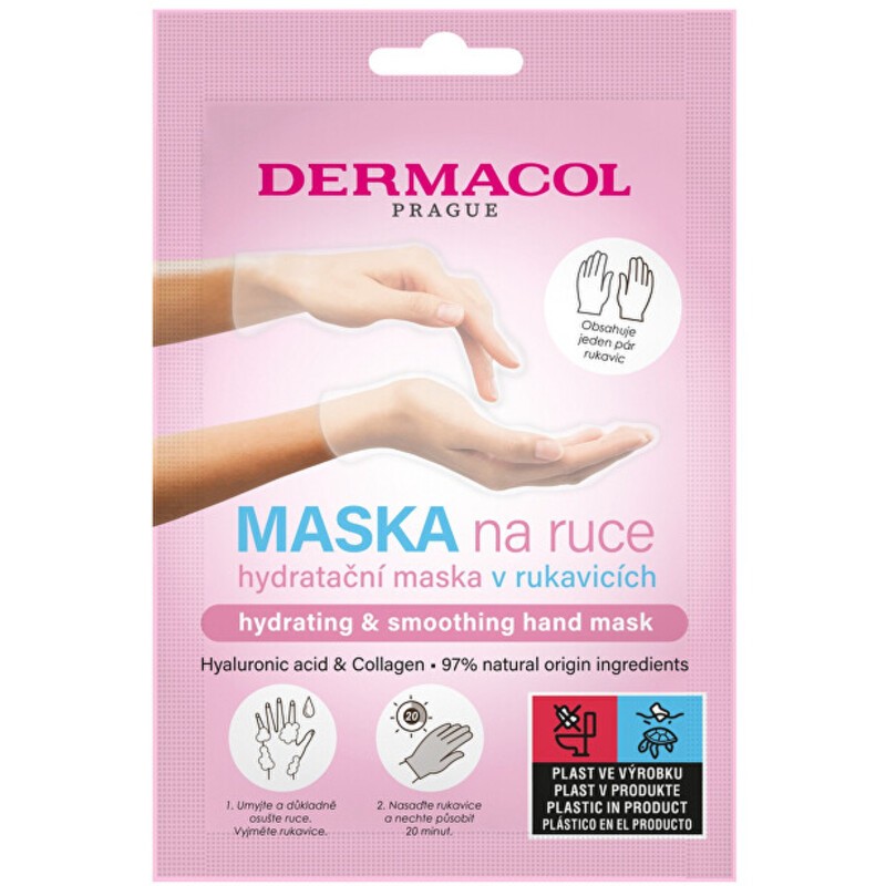 Maschera mani Dermacol (1 pz) - Maschera mani idratante in guanti per donna