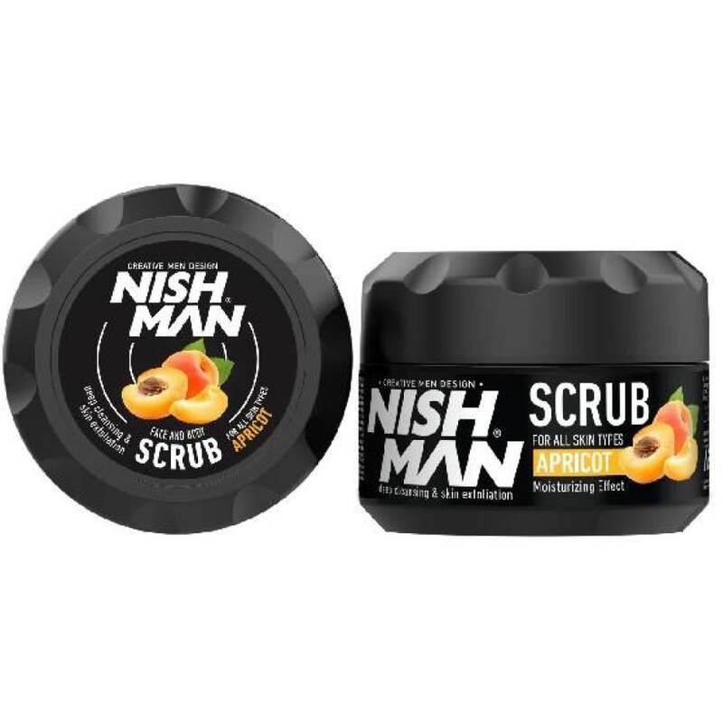 Nishman Facial Scrub Apricot - Peeling gel for mue 300ml uomo