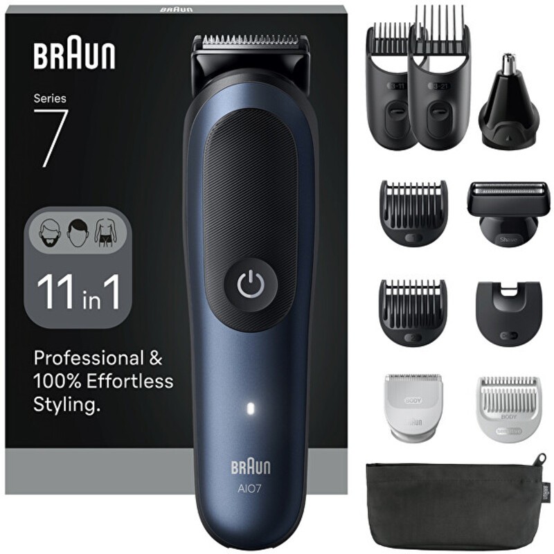 Braun Series 7 AIO7540 Blu Scuro 11in1 - Cover multifunzionale? uomo
