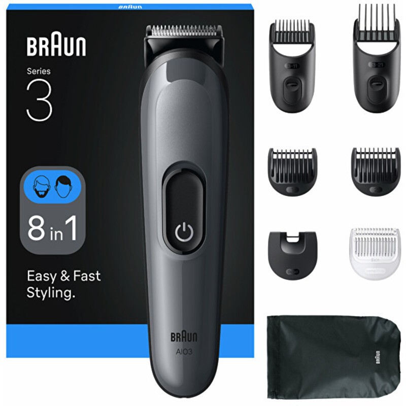 Braun Series 3 AIO3540 - Rasoio multifunzione? 8 in 1 uomo