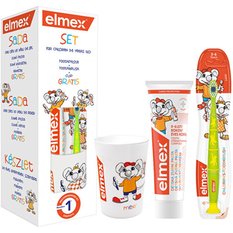Set regalo Elmex per l'igiene dentale dei bambini Donna