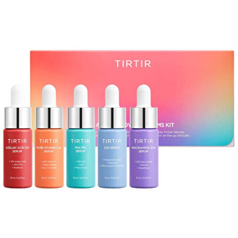 TIRTIR Kit di sieri potenti con 5 principi attivi - Set regalo donna