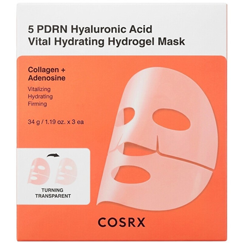 COSRX 5 PDRN Maschera Idrogel all'Acido Ialuronico - Maschera Idratante 34.0g donna
