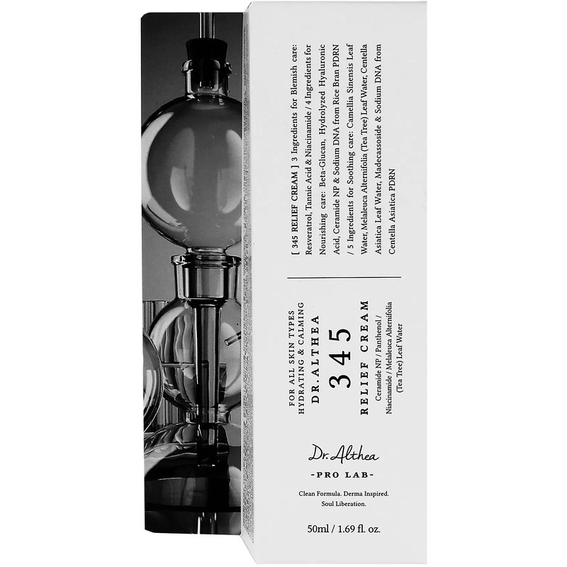 Dr.Althea 345 Relief Cream - Crema lenitiva con resveratrolo ed estratto di fico d'India 50ml donna