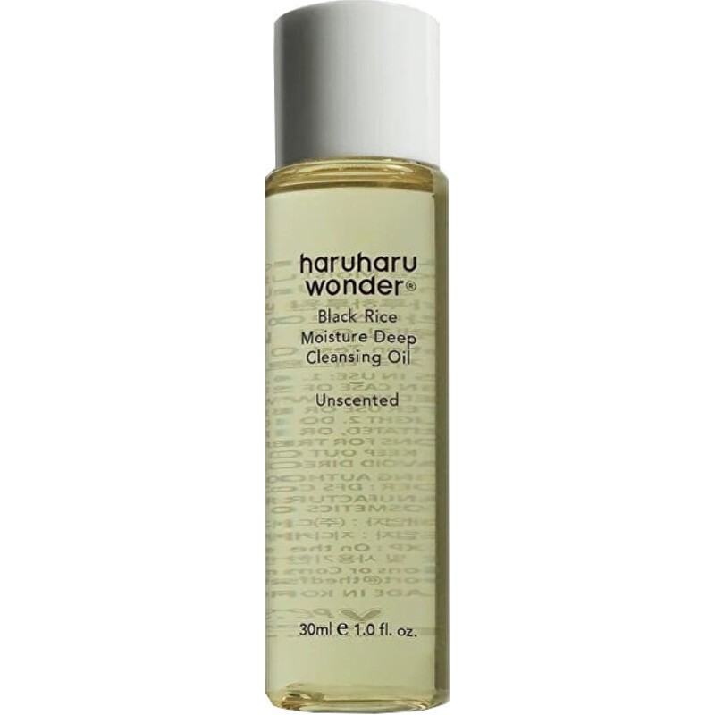 Haruharu Wonder Black Rice Moisture Deep Cleansing Oil - olio detergente viso 30ml donna