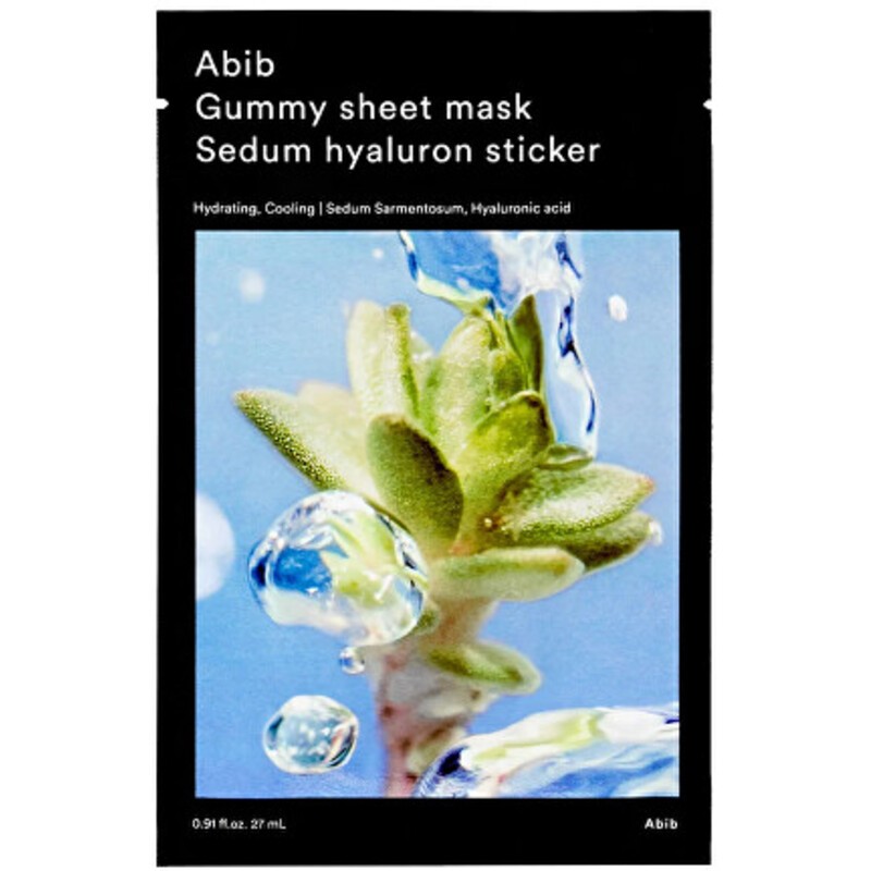 Abib Sedum Hyaluron Sticker Gummy Sheet Mask - Maschera in tessuto idratante 27ml donna