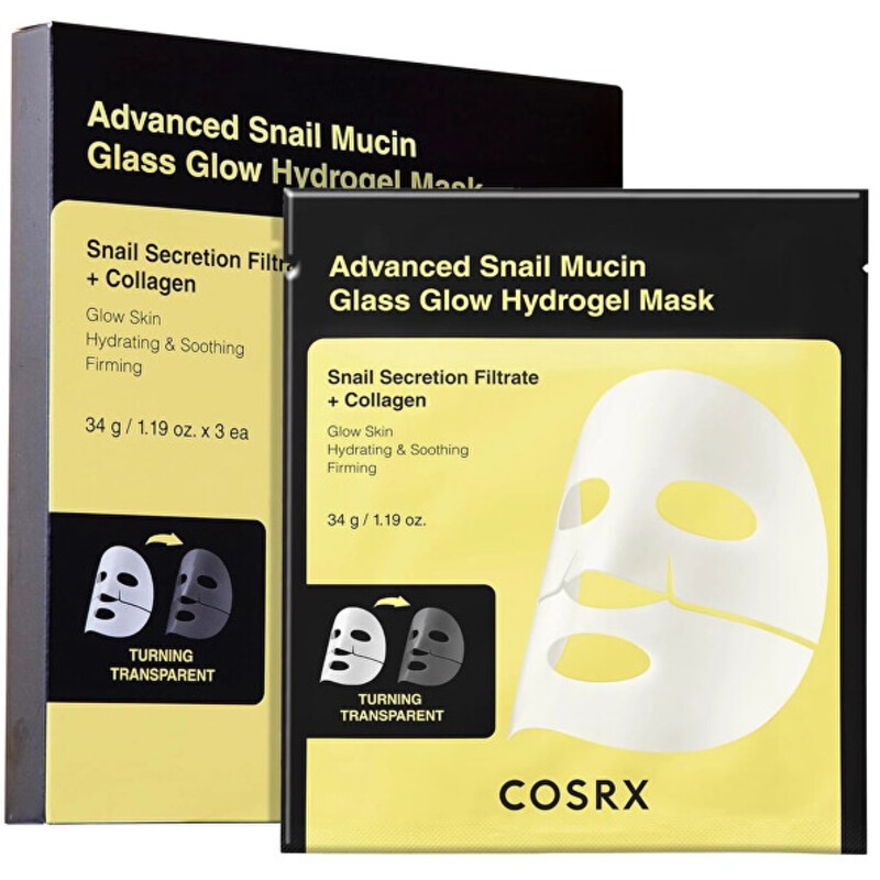 Set di maschere idrogel COSRX Glass Glow - Set di maschere viso 34,0 g donna