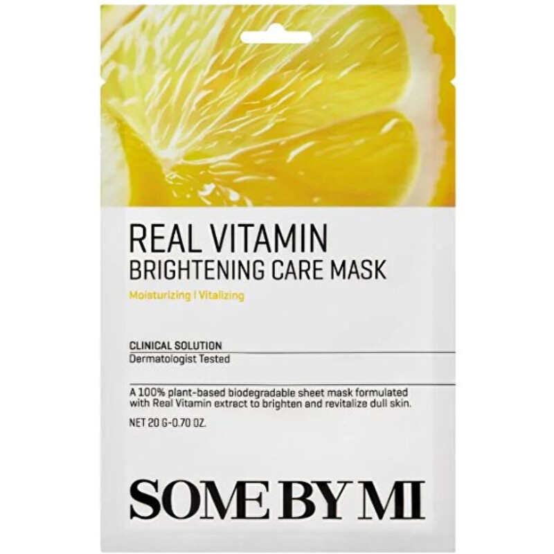 Some By Mi Real Vitamin Brightening Care Mask - Maschera viso illuminante 20.0g donna