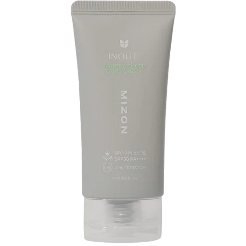 Mizon Inout Watery Sheer Sunscreen SPF 50 PA++++ - Crema solare idratante per il viso 50ml donna