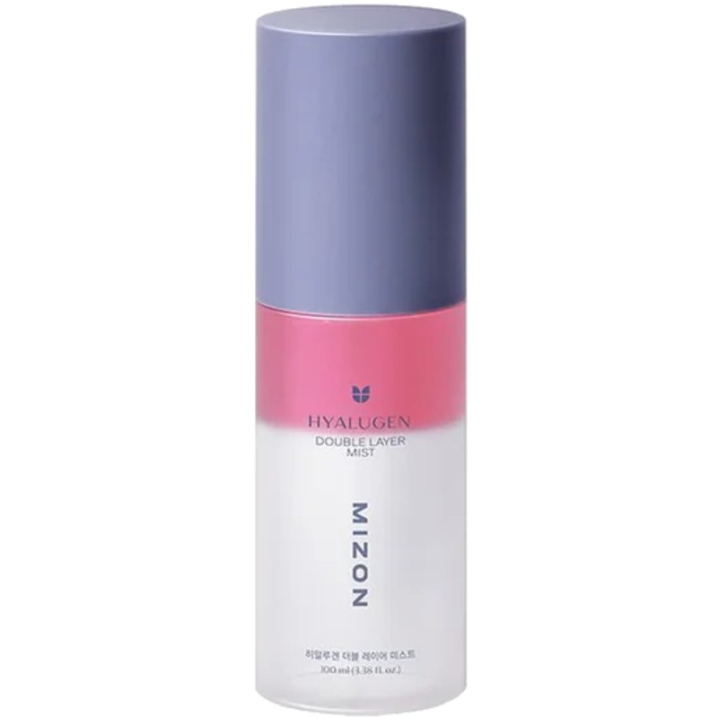 Mizon Hyalugen Double Layer Mist - Spray viso oleoso 2 in 1 donna