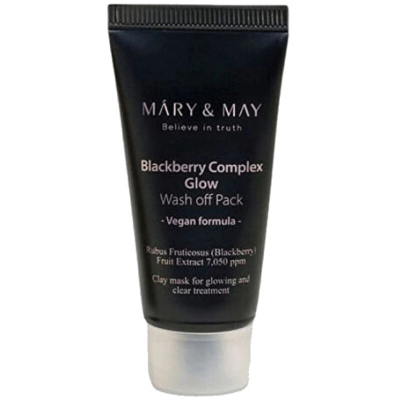 MARY & MAY Blackberry Complex Glow Wash Off Pack - Maschera viso 30.0g donna