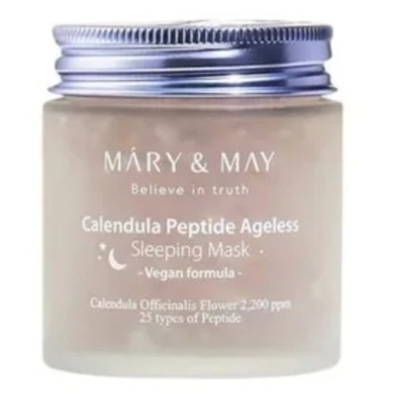 MARY & MAY Calendula Peptide Ageless Sleeping Mask - Maschera viso per il contorno occhi 30ml donna