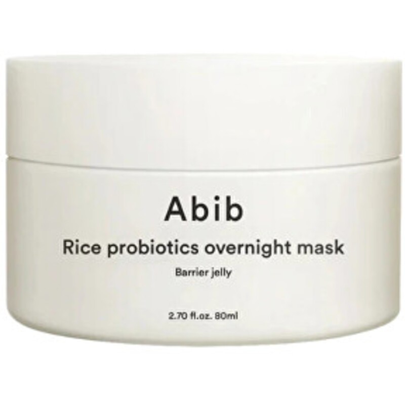 Maschera notte Abib Barrier Jelly Rice Probiotics - Maschera viso per il contorno occhi con probiotici 80ml donna