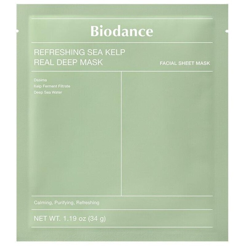 Biodance Refreshing Sea Kelp Real Deep Mask - Maschera viso lenitiva 34.0g donna