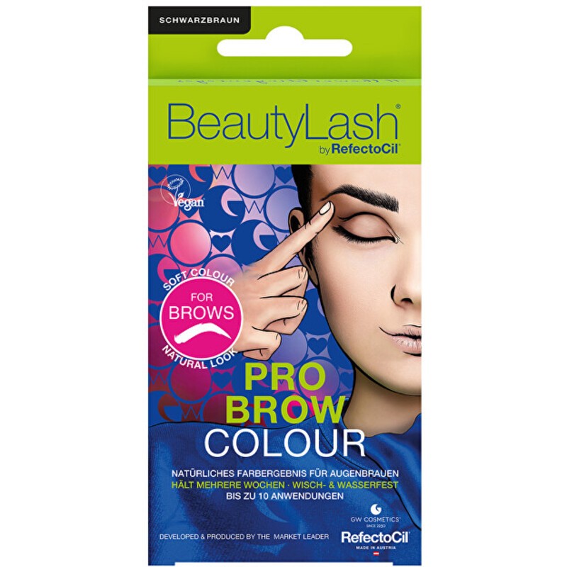 Refectocil Pro Brow Color - Set per colorare le sopracciglia obo? 7ml Donna Nero-Marrone