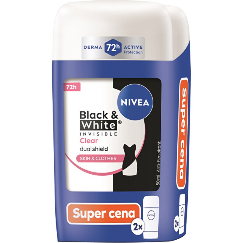 Nivea B&W Invisible Clear Duo - Un set di questi antitraspiranti? 50 ml donna