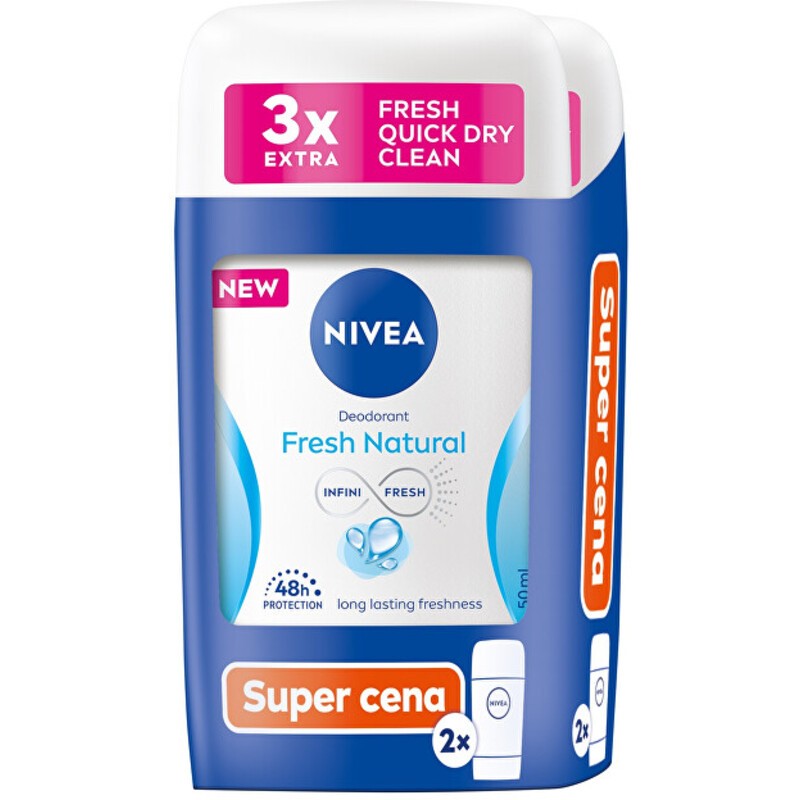 Nivea Fresh Natural Deodorant Duo - Set di questi deodoranti? 50 ml donna