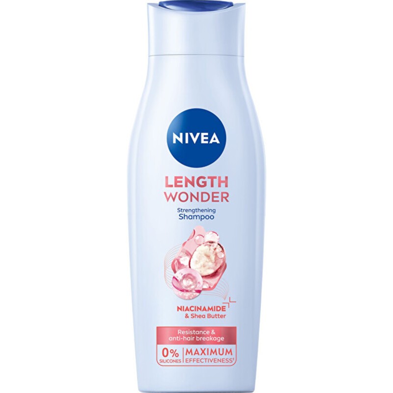 Nivea Length Wonder Strengthening Shampoo - Shampoo rinforzante con burro di karité 400ml donna
