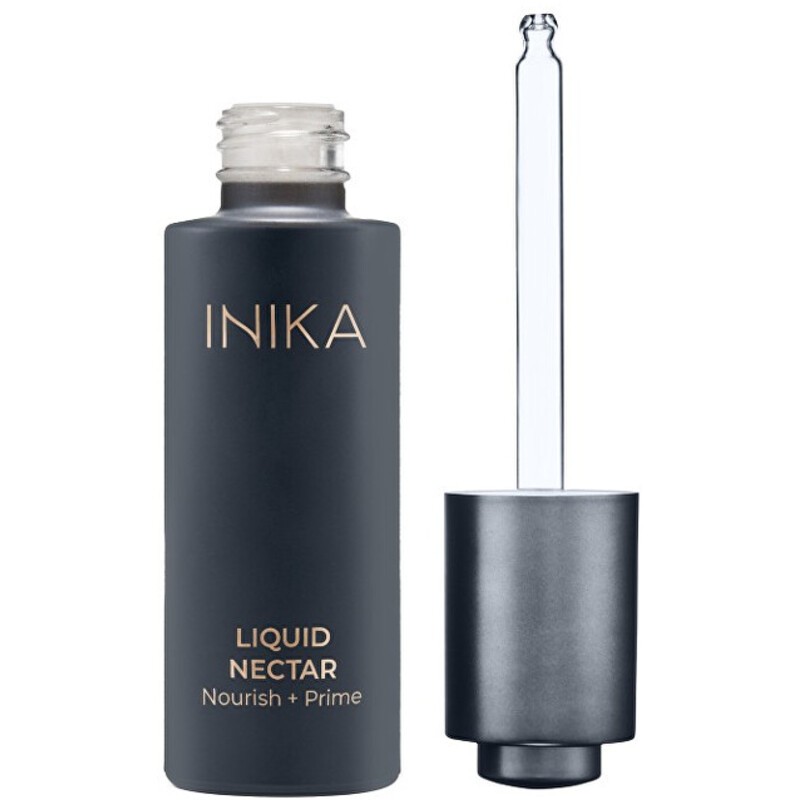 Inika Organic Liquid Nectar Primer - Fondotinta nutriente da applicare sotto il trucco 30ml donna