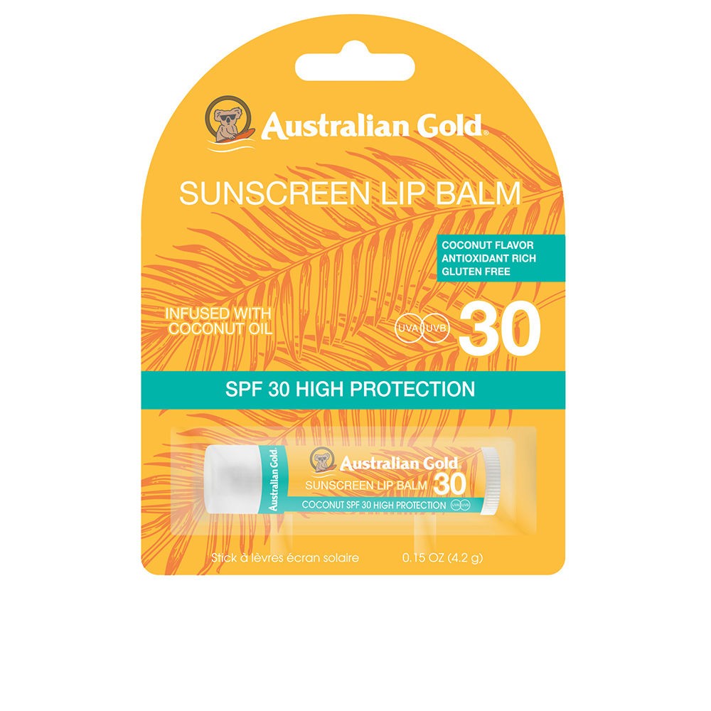 Australian Gold Balsamo labbra SPF30 n.olio di cocco 4,2gr unisex