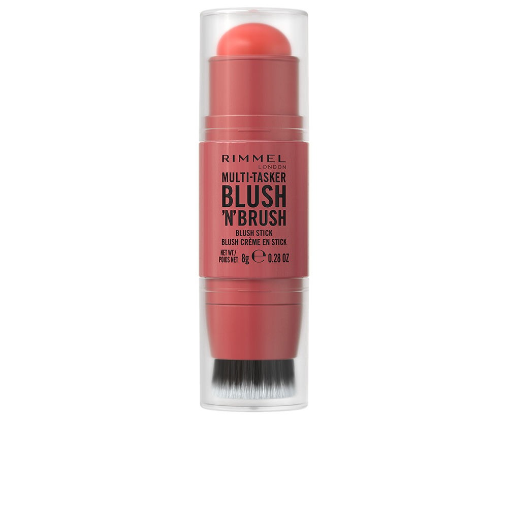 Rimmel London Blush e pennello multiuso in stick n.250 - Polvere di corallo 8gr unisex