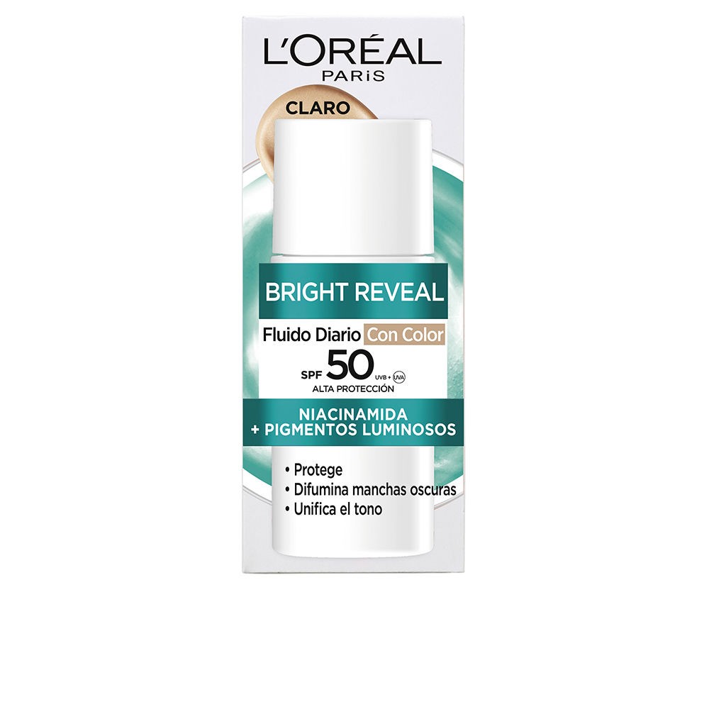 L'Oréal Paris BRIGHT REVEAL NIACINAMIDE fluido giornaliero SPF50 n.trasparente 50ml unisex