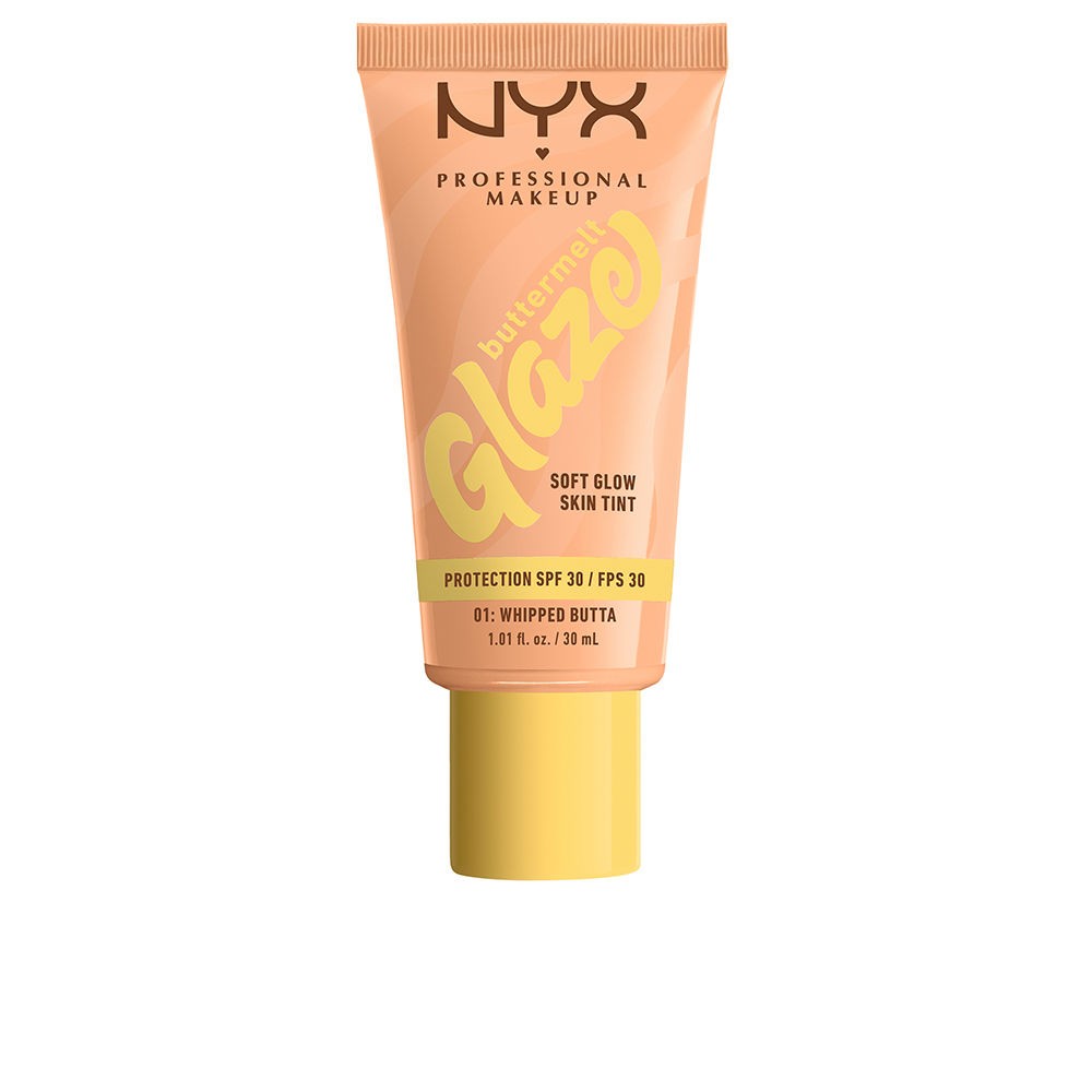 Nyx Professional Make Up BUTTERMELT GLAZE crema solare colorata + SPF30 n.01-Whipped Butta 30ml unisex