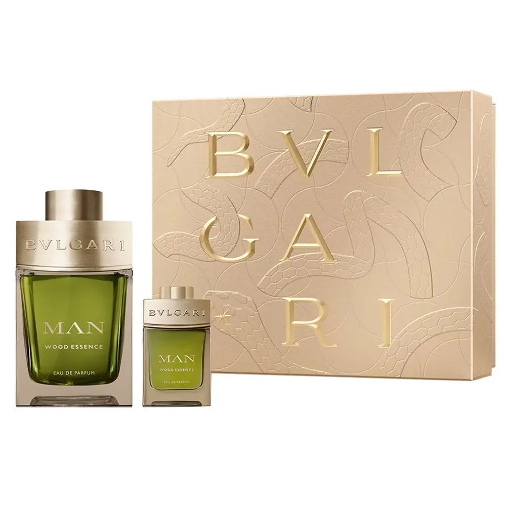 Bvlgari BVLGARI MAN WOOD ESSENCE CASE 2 pezzi Eau de parfum spray 100 ml + Eau de Parfum 15 ml uomo