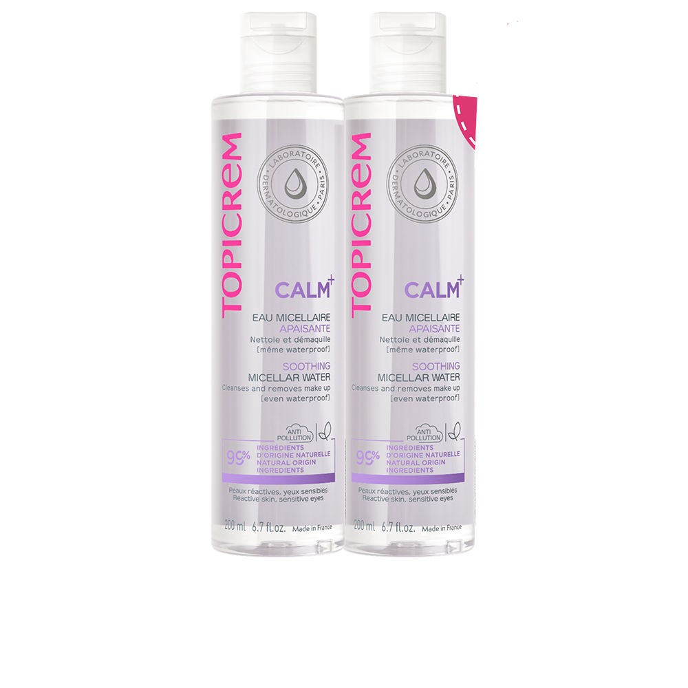 Topicrem CALM+ acqua micellare lenitiva, confezione da 2 x 200ml 2 x 200 ml unisex